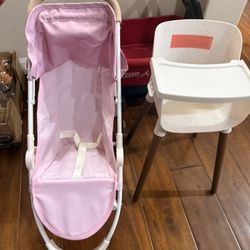 Baby Play Stroller And High Chair 