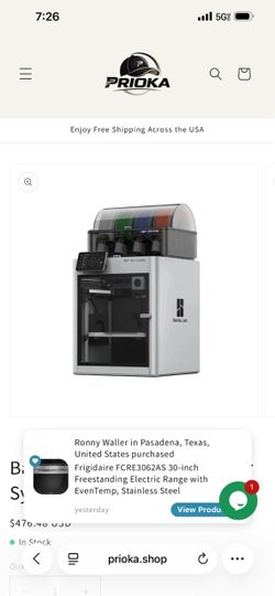 Bambu Lab X1 Carbon 3D Printer with AMS