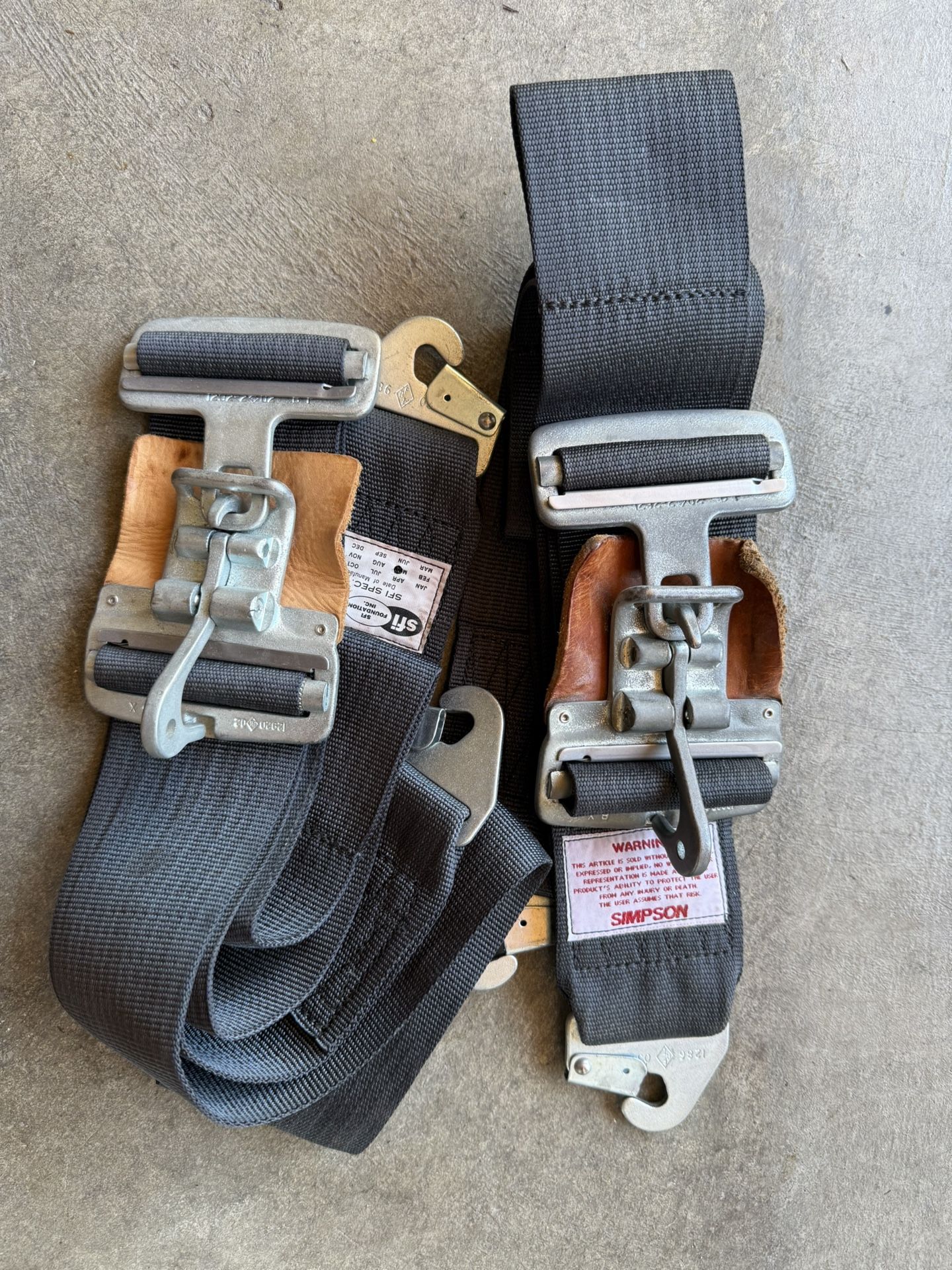 Simpson Latch Lock Lap Belts