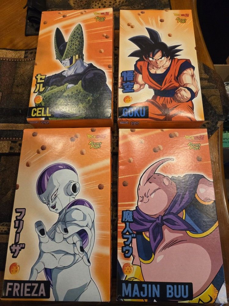 Dragon Ball Z Family Size Reese's Puffs Cereal (Set of 4) – Limited Edition