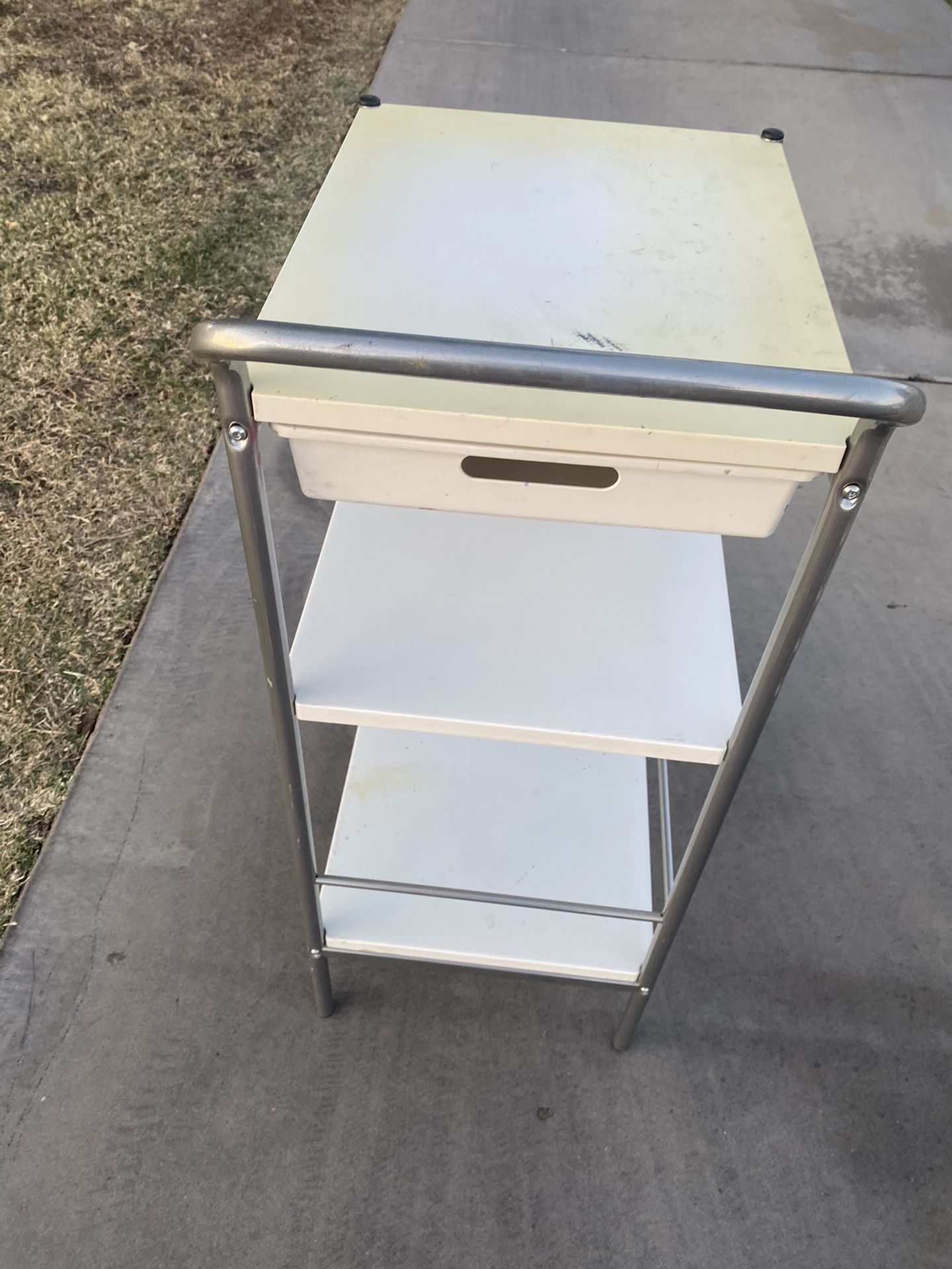 IKEA 3 Shelf Cart With Drawer