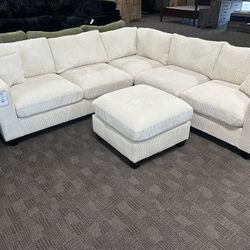 Beige Cream Sectional Sofa 