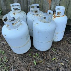 5-30lb Propane Tanks