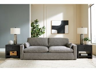 Dramatic Granite Fabric Sofa