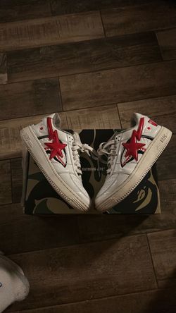 Bape stars shark white