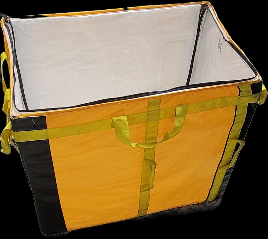  Utility Large Size Totes W/handles & Top Zipper