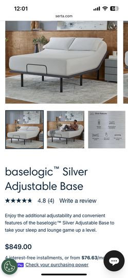 Serta Essentials Adjustable Queen Base