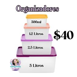 Tupperware Keeptabs Organizadores