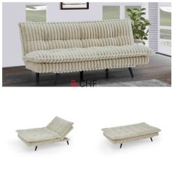 Corduroy Convertible Futon Sofa Bed 