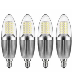 Brand new LED Candelabra Bulb, Non-Dimmable 100-Watt Light Bulbs Equivalent, 12W LED Candle Bulbs, Daylight White 6000K Chandelier Bulbs, E12