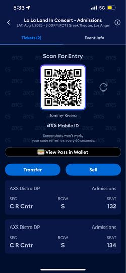 Lala land tickets