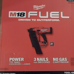 Milwaukee M18 Fuel Cordless 18 Guage Framing Nailer