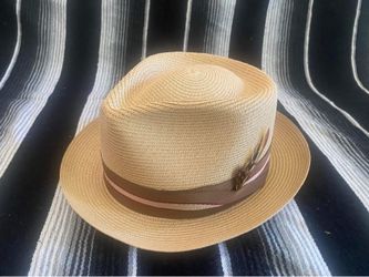 Diamond Top Straw Hat