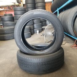 🔥 (2) 235 55 20 Bridgestone Dueler All Season Tires 