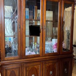 China Cabinet Solid Wood 