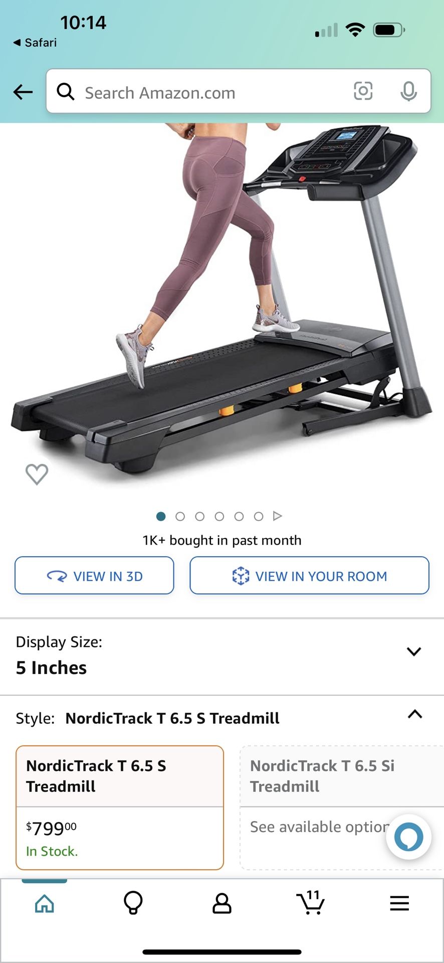 Nordictrack Treadmill T6 5s