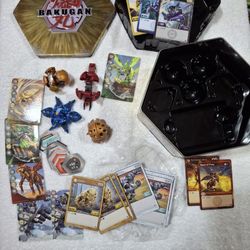 Bakugan Tin With Cards, Toys, Playing Markers