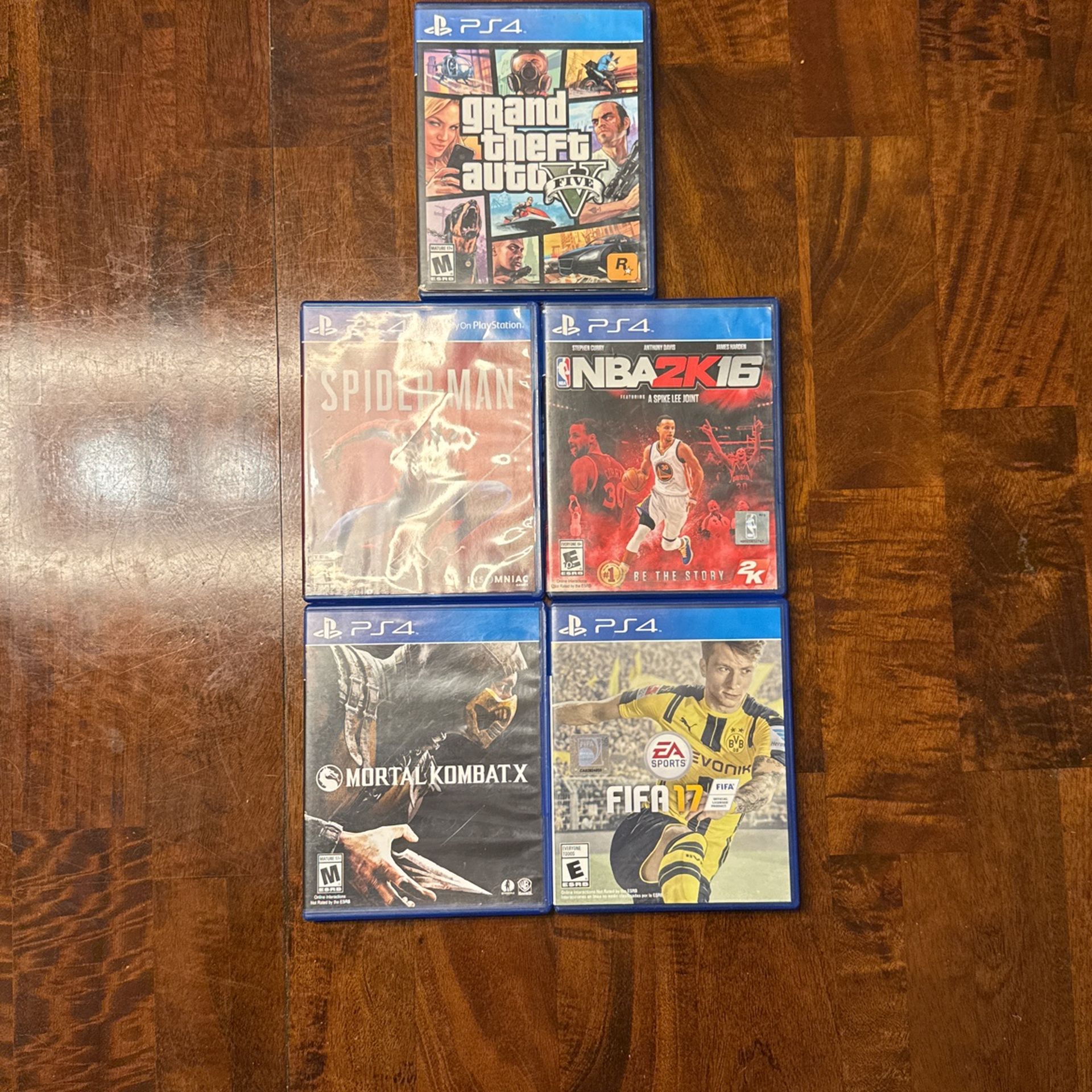 5 PS4 Games 5 PlayStation 4 Games