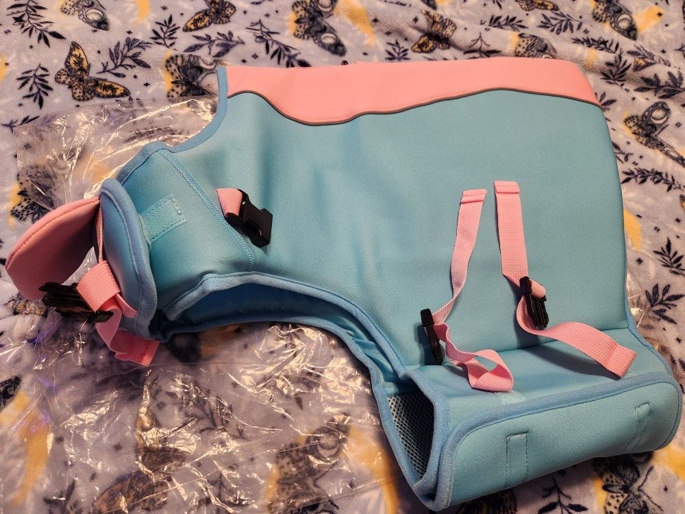 Dog Life Jacket Size Extra Large, Pink And Blue