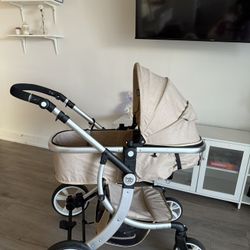 Baby Joy Beige Stroller 
