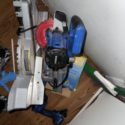 Kobalt miter Saw Electric And Kobalt 24v Drill