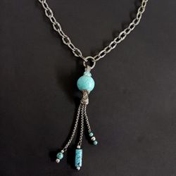 Long Chain Tassel Necklace