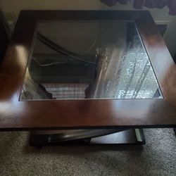 Glass coffee table