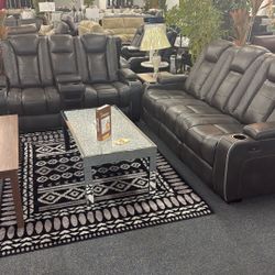 Sofa Love power recliners with a Bluetooth speakers was 3000 now it’s 1999 for the set