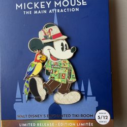 Disney Mickey Mouse The Main Attraction Enchanted Tiki Room Limited Pin 5/12