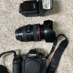 Canon 5D Mark ii - 24-105mm lens and 580 EX II