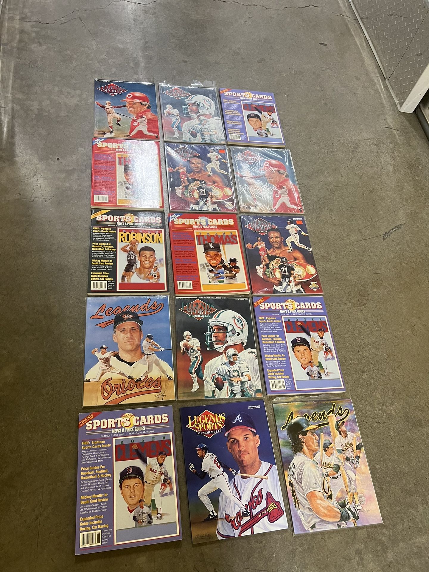 Vintage Card Magazine Lot WITH CARDS INSIDE