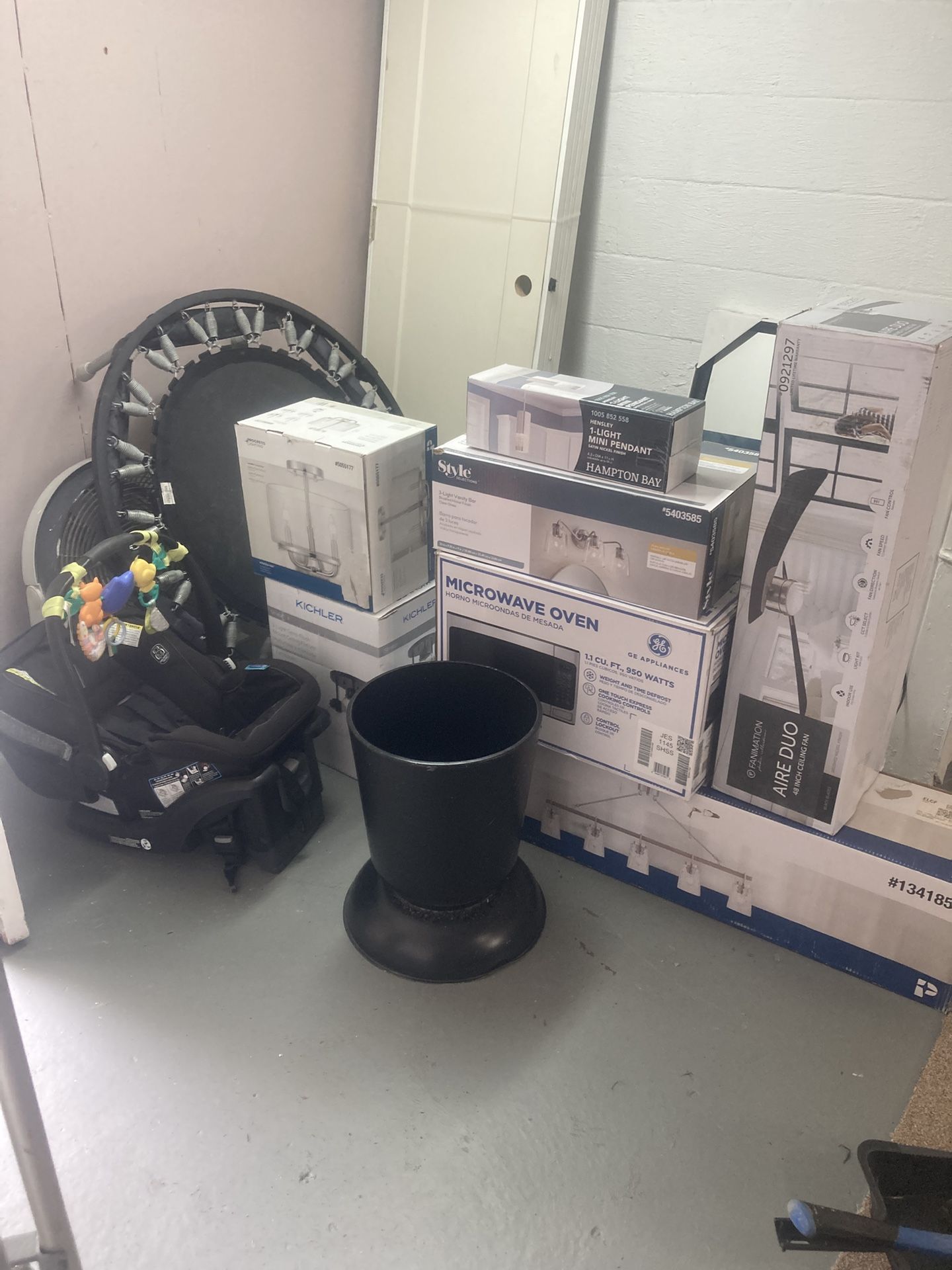 Microwave,,mirror,door, Chandlers, Plant stand & More