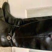 COACH Mulan Calf Knee High Leather Riding Boot Features: *