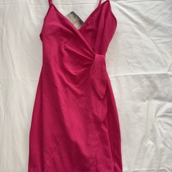 Brand New Hot pink Sleeveless Dress 