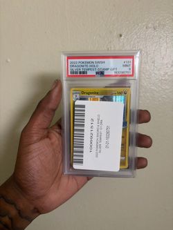 2022 Pokémon Dragonite Silver Tempest Stamp Gift, graded PSA 9 (Mint).