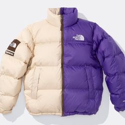 Supreme The North Face Split Nuptse Jacket - M