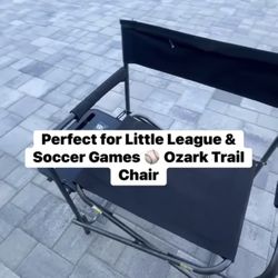 Ozark Trail Director Chair – Cup Holder + Side Table – Great Condition