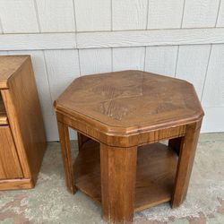 oak end table 
