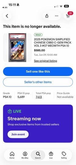 Meowth PSA 10