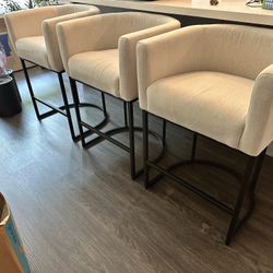 Counter Height Stools Color Linen 
