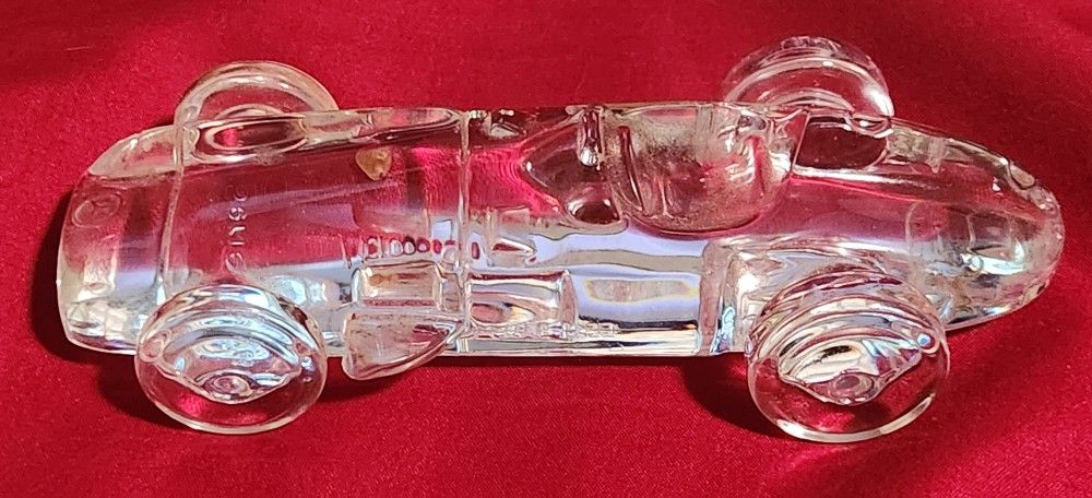 Vintage Mercedes W196 1955 Atlantis Crisal Crystal Paperweight Race Car