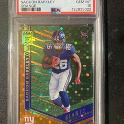 Saquon Barkley rookie Graded PSA 10