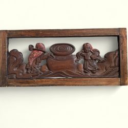 Japanese Edo Period Wood Art