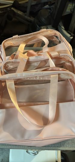 Set Of 4 Pink Packing Cubes