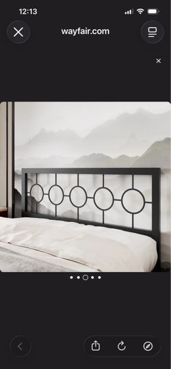 Metal Platform Bed - Queen - New