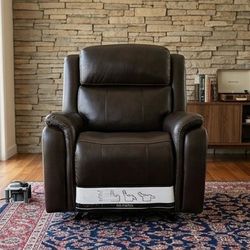 Power Leather Recliner Chair