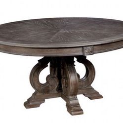 60” Rustic Natural Tone Dining Table ONLY Brand New In Box