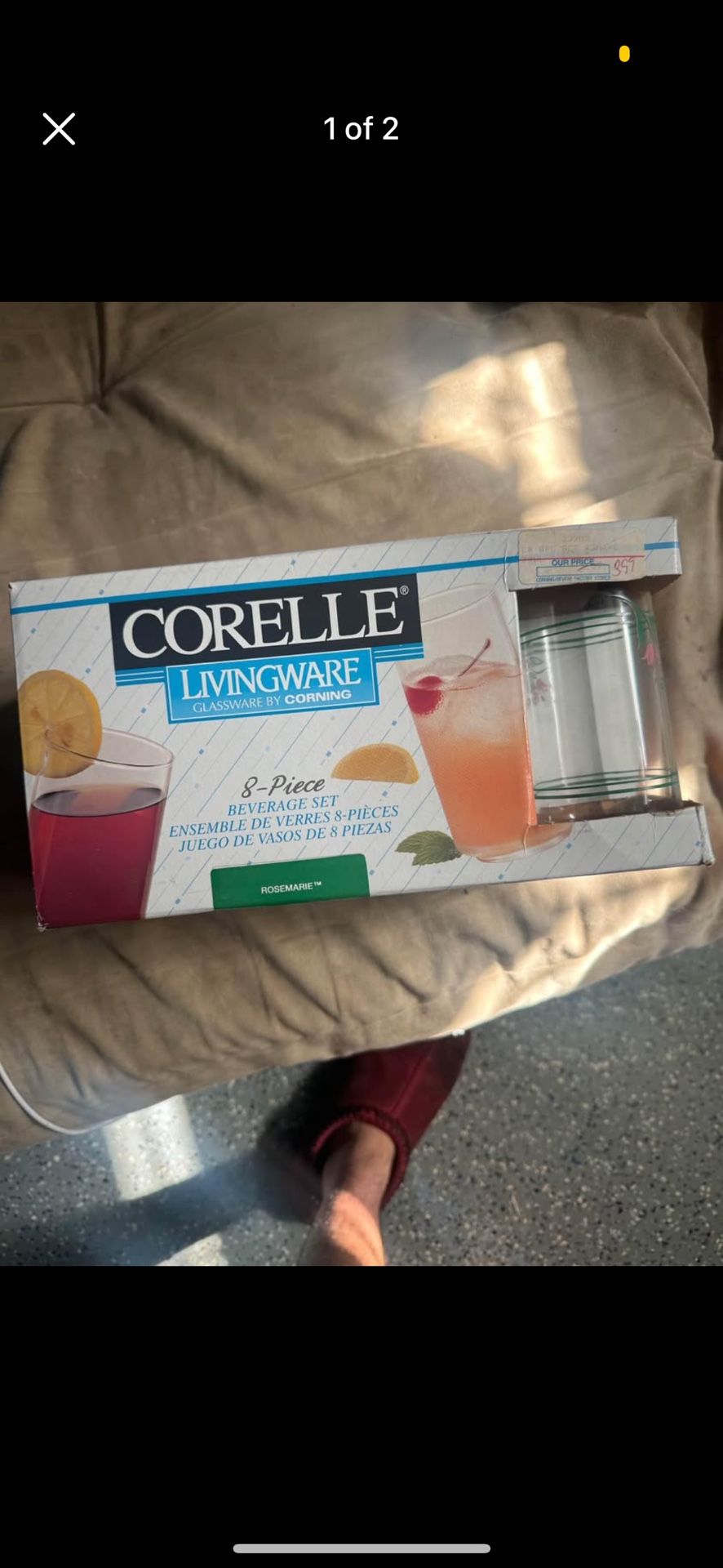 Vintage 1994 Glass Cups