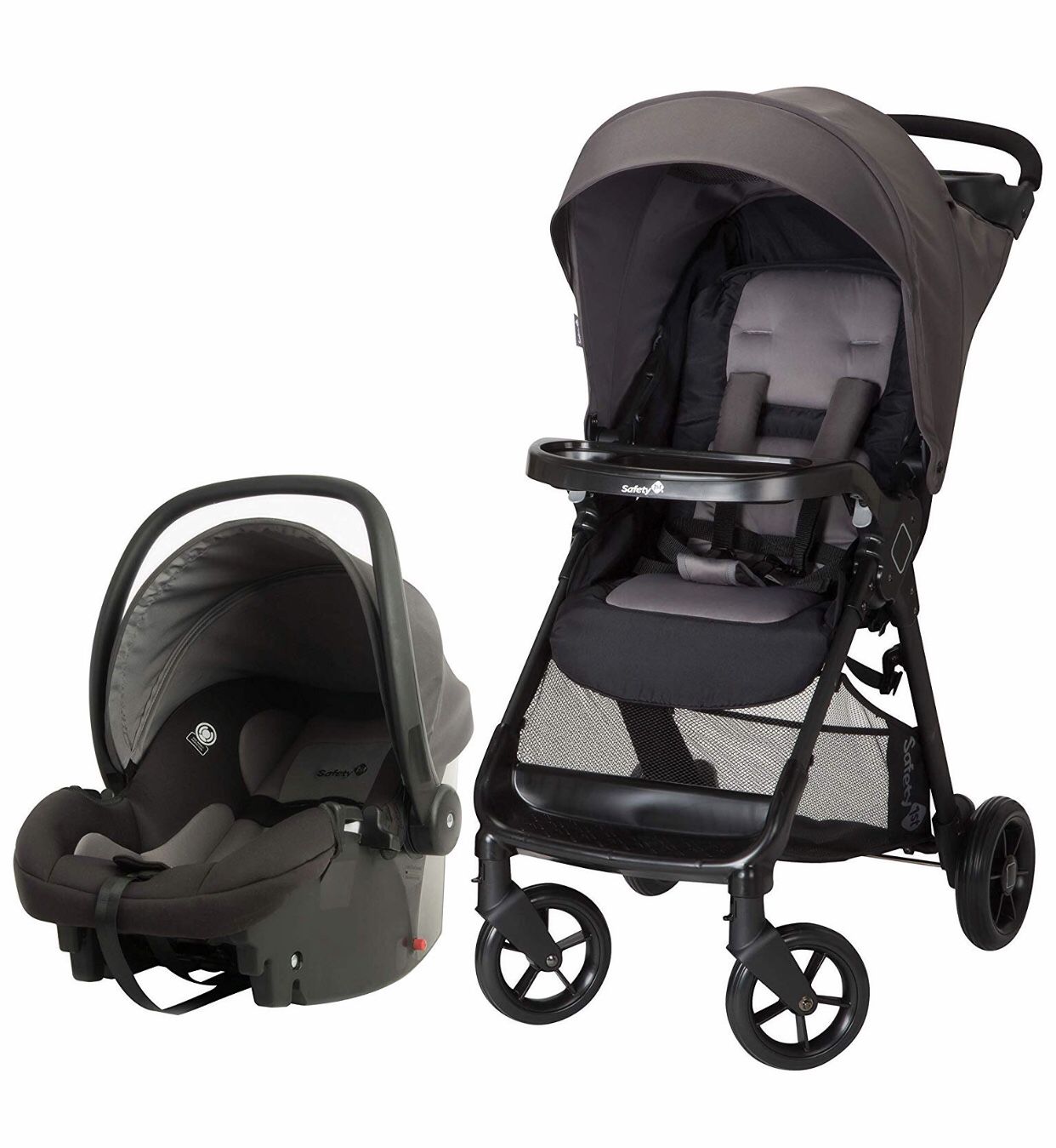 Stroller with car seat and base