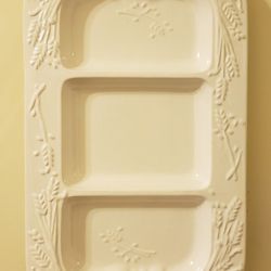 Milk Glass Cheese Tray